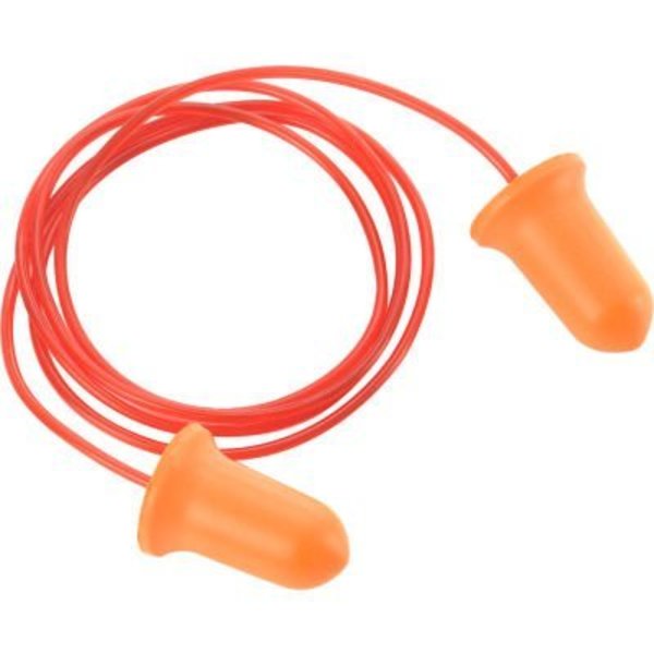 Simon, Evers & Co. Gmbh-Keelung Global Industrial Bell Earplugs, Contour, Corded, NRR 32 dB, 100 Pairs/Box FEP-01C-100